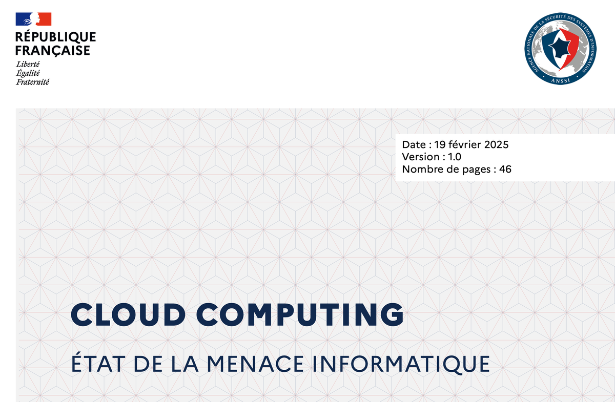 ANSII : rapport sur les menaces sur le cloud