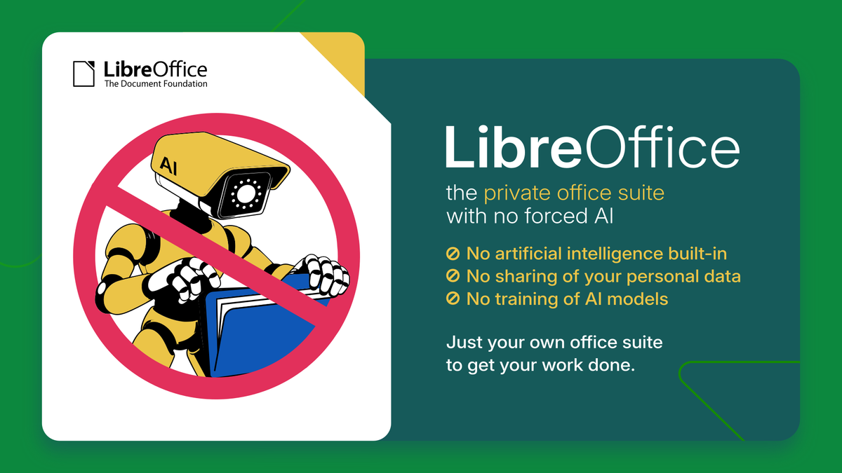 LibreOffice pose des conditions pour intégrer l'IA