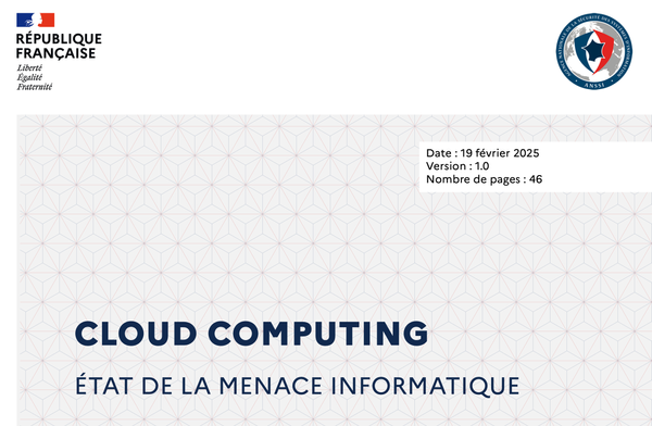 ANSII : rapport sur les menaces sur le cloud